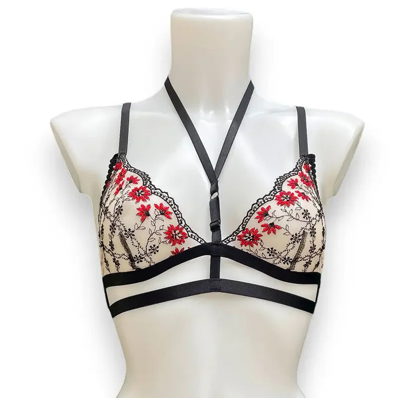 Bralette bordado de margarita | hecho a mano Fish Belly