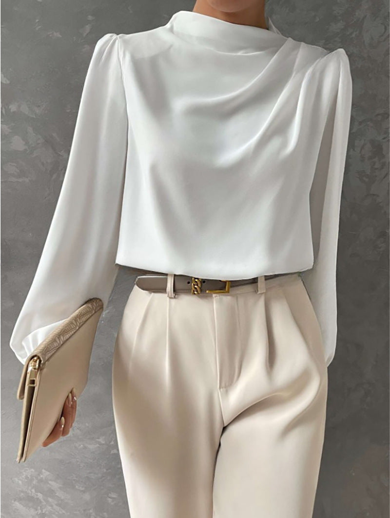 Tiphaine Relaxed Fit Blouse in Off White, view 4